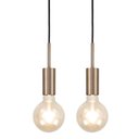 Ver imagem 1 de Kit 2 Luminárias Pendente Infinite Bronze Luxo Sala Cozinha