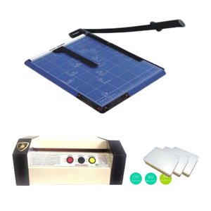 Kit Plastificadora Ps-280, Polaseal Rg,cpf,a4 e Guilhotina