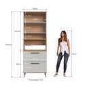 Ver imagem 5 de Armário Torre Quente 0,80m 1 Forno 2 Portas 2 Gavetões Isabelle