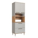 Ver imagem 3 de Armário Torre Quente 0,80m 1 Forno 2 Portas 2 Gavetões Isabelle