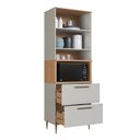 Ver imagem 4 de Armário Torre Quente 0,80m 1 Forno 2 Portas 2 Gavetões Isabelle