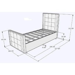 Cama com Cabeceira Solteiro Estofada Uvaia 100cm Suede:bege - 4