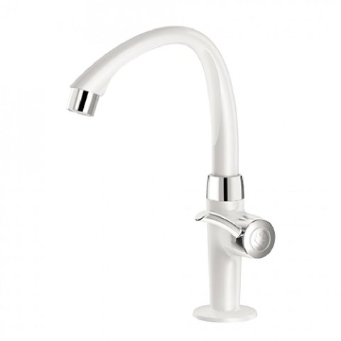 Torneira para Lavatório de Mesa Alta Móvel Linea 1/2" Branca - 300000677 - Tigre