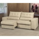 Ver imagem 3 de Sofá Retrátil e Reclinável Balli 3 Lugares 2,30m Bipartido em Tecido Bouclé Suporta 120kg por Assent