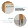 Paneleiro com 4 Portas e Espaço para Micro-ondas 100% Mdf Itália Espresso Móveis - 6