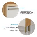 Ver imagem 7 de Paneleiro com 4 Portas e Espaço para Micro-Ondas 100% MDF Itália Espresso Móveis Bege/Amêndoa/Off Wh