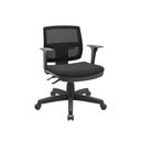 Ver imagem 2 de Cadeira Escritório Brizza Executiva Ergonômica NR17 Mesh Vinil Rodízios Giratória Preta