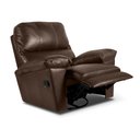 Ver imagem 3 de Poltrona do Papai de Couro Legítimo Reclinável Relax Marrom
