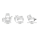 Ver imagem 6 de Poltrona do Papai de Couro Legítimo Reclinável Relax