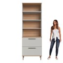 Ver mais imagens de Armário Paneleiro 2 Portas 2 Gavetas Vidro Fume Isabelle