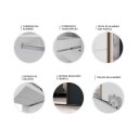 Ver imagem 7 de Guarda Roupa Trentino Mdf 242,3x230cm 2 Portas com Espelho Branco 1030