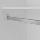 Ver imagem 5 de Guarda Roupa Trentino Mdf 242,3x230cm 2 Portas com Espelho Branco 1030