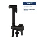 Ver imagem 2 de Ducha Higiênica com Registro 1/2" Chaud Preto Addra