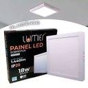 Ver imagem 5 de Kit 10 Painéis Plafon LED 18W Quadrado Sobrepor Branco Frio