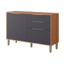 Ver imagem 1 de Balcão de Cozinha Modulado Divina C-2 Gavetas e 2 Portas C-tampo 120 Cm Freijo-titanium - Mgm