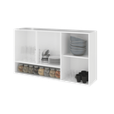 Ver imagem 4 de Armário Aéreo Modulado Vazado com Vidro Fidelitá Viena 120cm 3 Portas
