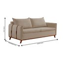 Ver imagem 3 de Sofá Fixo Living Argos 2,00m 03 Lugares Txr