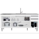 Ver imagem 2 de Balcão de Pia para Cozinha 180 Cm 4 Portas Athena Branco