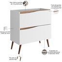 Ver imagem 3 de Balcão Gabinete para Banheiro com Pés 80cm Evie B06 Branco Tau - Lyam Decor