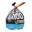 Ver imagem 4 de 10kg Saco de Lixo 100lts Boca Larga Super Reforçado 15micras