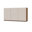 Ver imagem 7 de Cozinha Completa Modulada 4 Peças com Torre Quente Cristaleira e Balcão sem Tampo Bege/Ébano/Off White