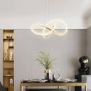 Ver imagem 6 de Lustre Pendente Led 3000k Arco Infinito Iluminaçao Hall de Entrada Recepçao Moderno Decoraçao Comerc
