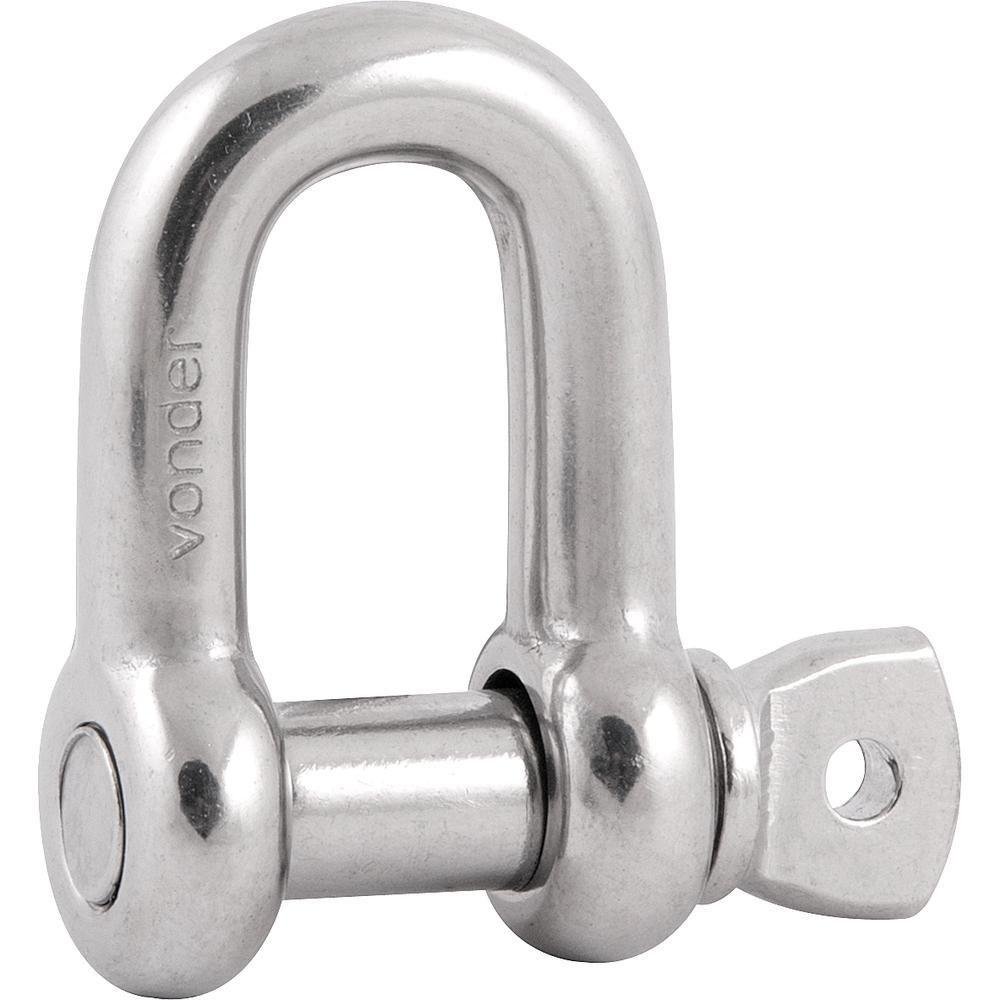 Manilha Reta Para Cabo De Aço 3/8" Aço Inox - Vonder
