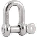 Ver imagem 1 de Manilha Reta Para Cabo De Aço 3/8" Aço Inox - Vonder