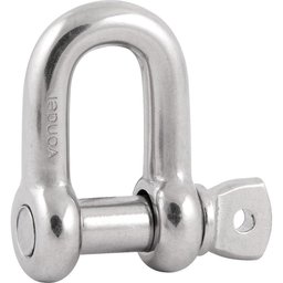 Manilha Reta Para Cabo De Aço 3/8" Aço Inox - Vonder - 1