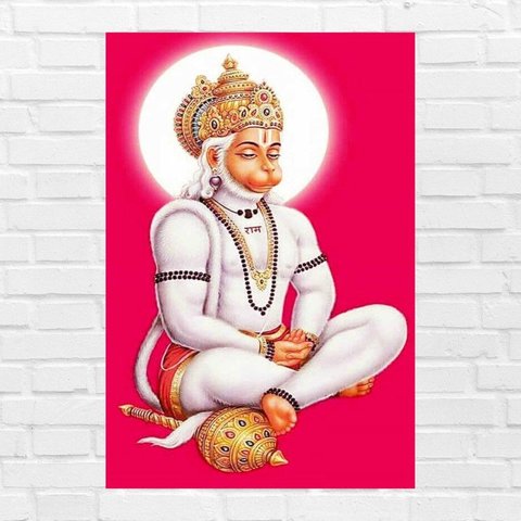 Placa Decorativa Mdf Hanuman Tamanho 20x27cm