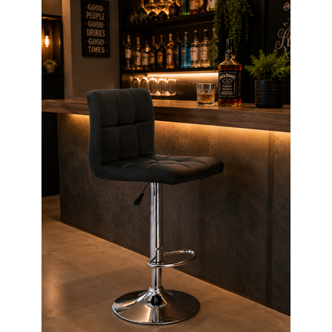 Conjunto Kit 4 Banquetas Gomos Confort Giratoria Alta Bar Bancada