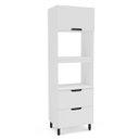 Ver imagem 3 de Armário Torre Quente Meena 70x224,5cm com 2 Portas e Gaveta Branco 250017