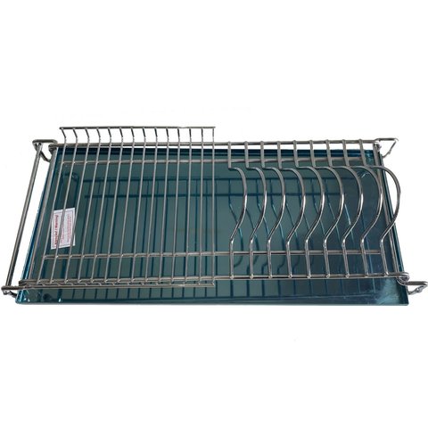 Escorredor de Pratos 770mm Cromado C/ Bandeja Inox Arapuxe