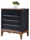 Ver imagem 1 de Comoda Luna 4 Gavetas Preto 83cm - 58743