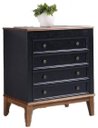 Ver imagem 2 de Comoda Luna 4 Gavetas Preto 83cm - 58743