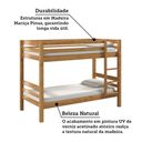 Ver imagem 6 de Beliche Solteiro 100% Madeira Maciça La Paz Espresso Móveis Marrom/Nogueira