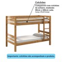 Ver imagem 7 de Beliche Solteiro 100% Madeira Maciça La Paz Espresso Móveis