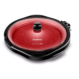 Grill Redondo Mondial Cook & Grill 40 G-03-RC 1270W Preto - 127V - 3