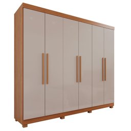 Guarda-Roupa Casal 6 Portas 4 Gavetas New Malibu Espresso Móveis - 3