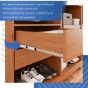 Ver mais imagens de Guarda-Roupa Casal 6 Portas 4 Gavetas New Malibu Espresso Móveis