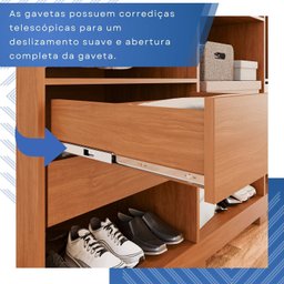 Guarda-Roupa Casal 6 Portas 4 Gavetas New Malibu Espresso Móveis - 8
