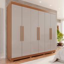 Ver imagem 1 de Guarda-Roupa Casal 6 Portas 4 Gavetas New Malibu Espresso Móveis