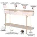 Ver imagem 3 de Kit Aparador Beca com 02 Mesas de Centro Ellie Trina D05 Off White