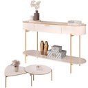 Ver imagem 1 de Kit Aparador Beca com 02 Mesas de Centro Ellie Trina D05 Off White