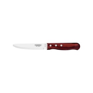 Faca para Churrasco Jumbo Tramontina com Lâmina em Aço Inox e Cabo em Madeira Polywood Vermelho 5