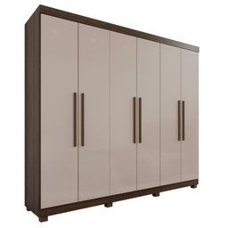 Guarda-Roupa Casal 6 Portas 4 Gavetas New Malibu Espresso Móveis - 3