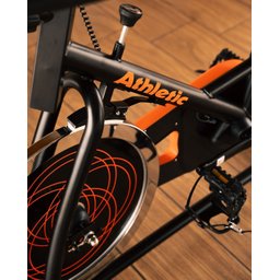 Bicicleta Spinning Residencial Athletic Advanced 400bs Usuários de 125kg Conforto Ajustável e Treino - 4