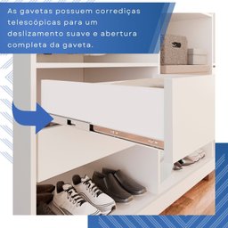 Guarda-Roupa Casal 6 Portas 4 Gavetas New Malibu Espresso Móveis - 8