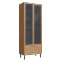 Ver imagem 3 de Cristaleira 0,81m 2 Portas de Vidro 1 Gaveta Jade