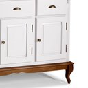 Ver imagem 3 de Balcão Buffet 3 Portas 2 Gavetas Hannover 60803 Linz Móveis - Branco/Imbuia